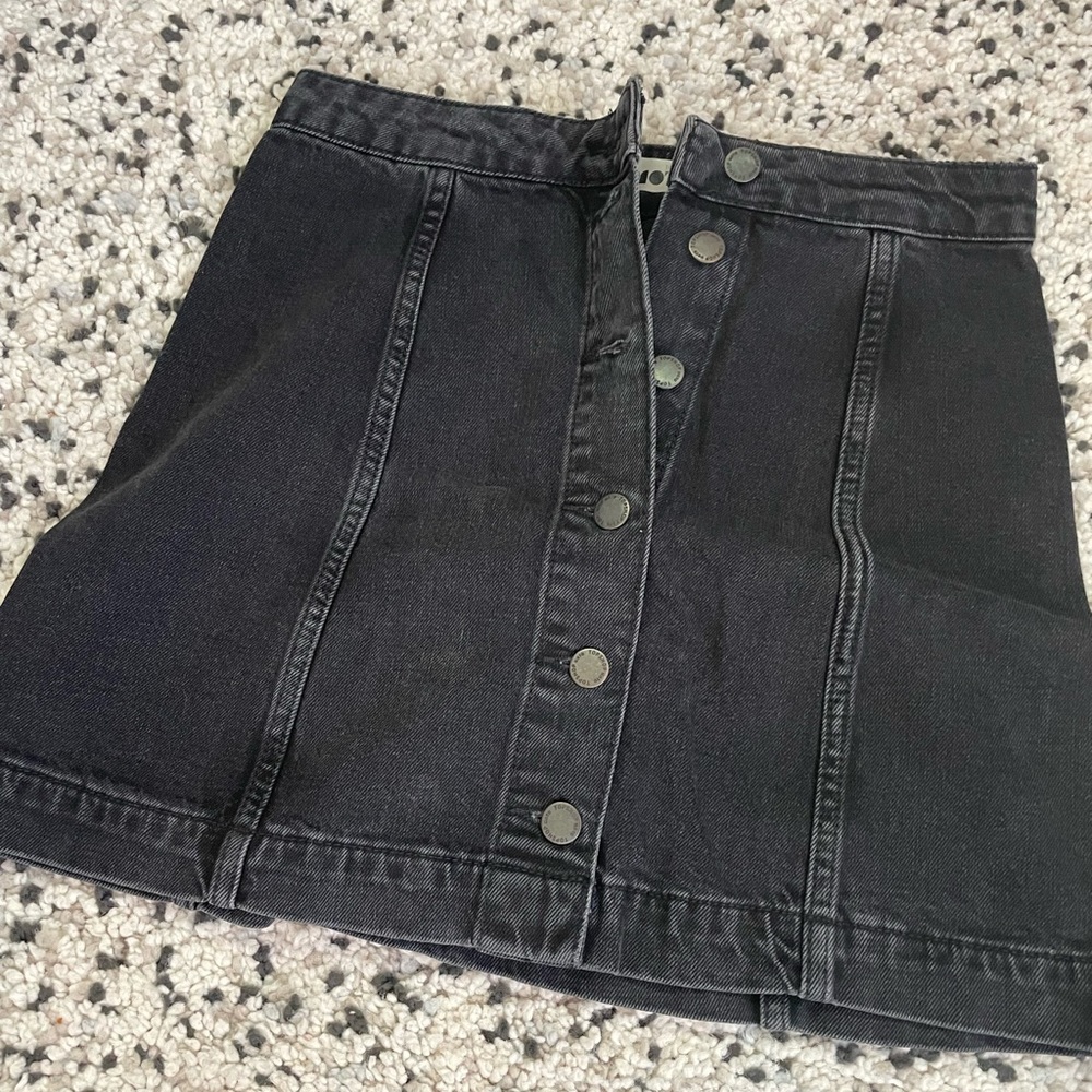 Topshop Moto skirt with buttons